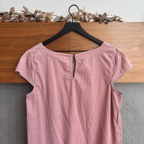 Maeve By Anthropologie pink flounced corduroy dress, Size 14 - Picture 10 of 13